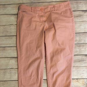 Loft Petite Pink Cropped Pants